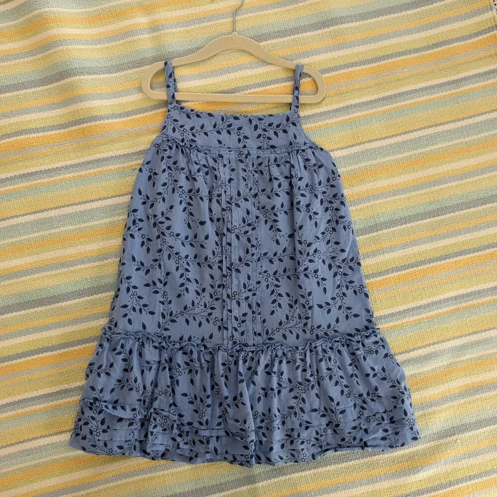 ⭐ Gap Kids blue floral cotton sundress 6/7